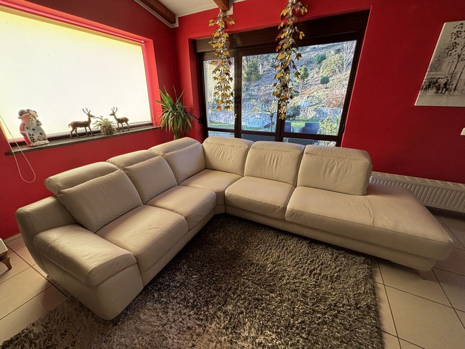 Duży narożnik 290/230 Musterring skóra naturalna