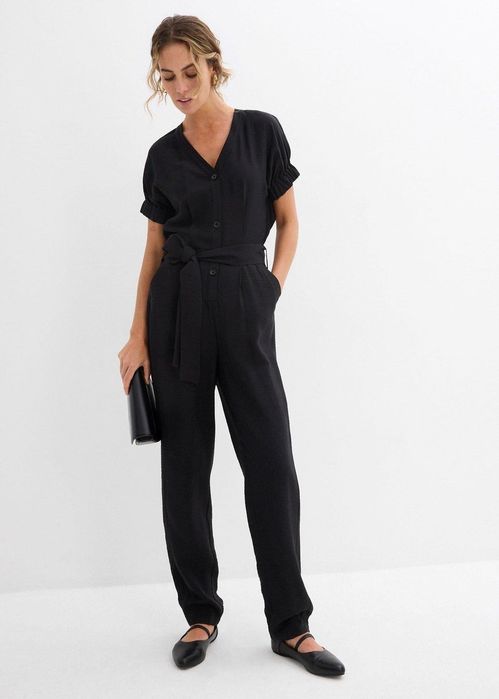 B.P.C kombinezon czarny modny z wiskozy 38.