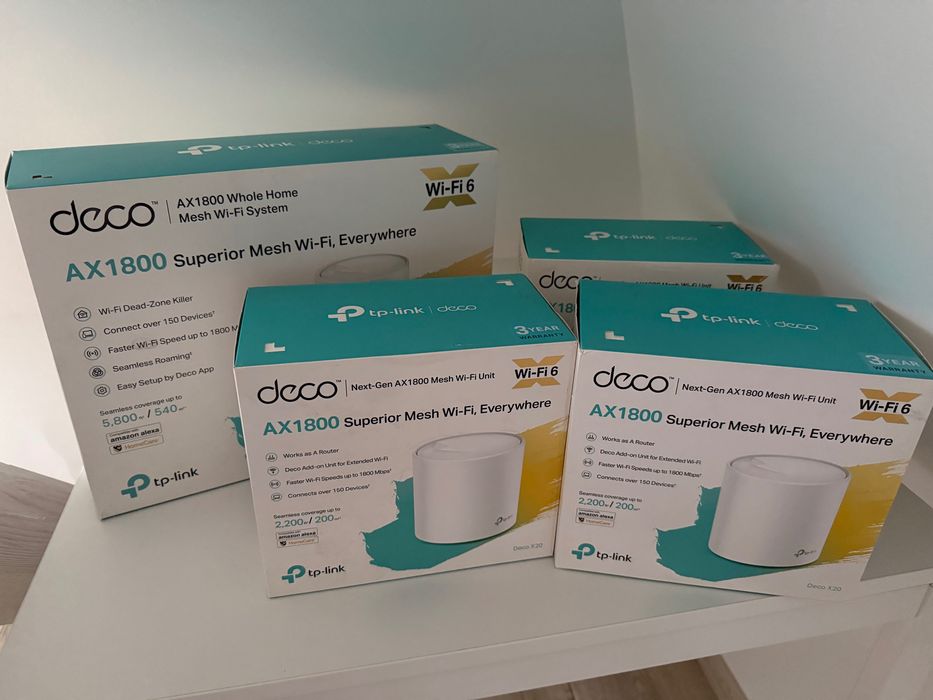 Zestaw 6szt. routerów Wi-Fi Mesh - TP-LINK Deco X20 (AX1800)