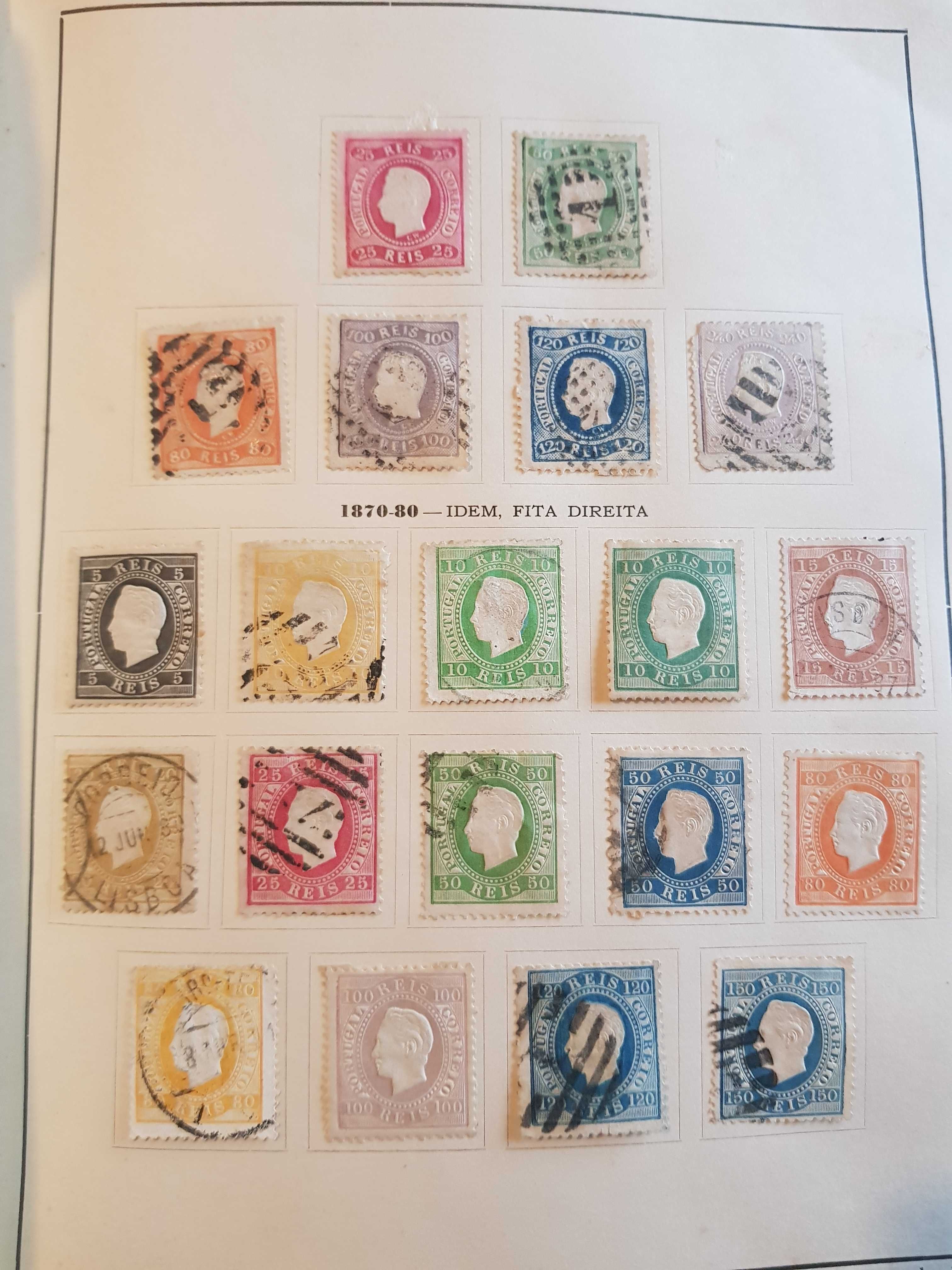 Álbum selos de portugal 1853
