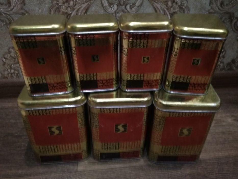 Жестяные банки для круп СССР