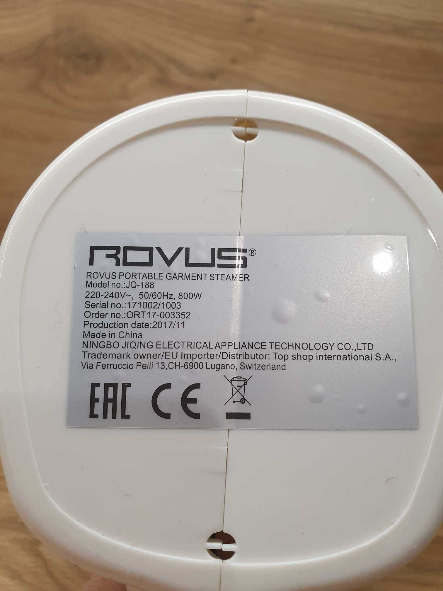 Parownica do ubrań ROVUS GOLD JQ-188