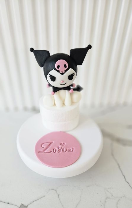 Kuromi zestaw na tort z masy cukrowej