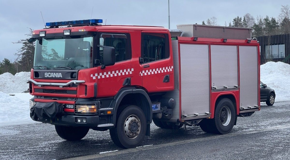 Straż pożarna Scania 124C 420 4x4 strażacki wóz bojowy