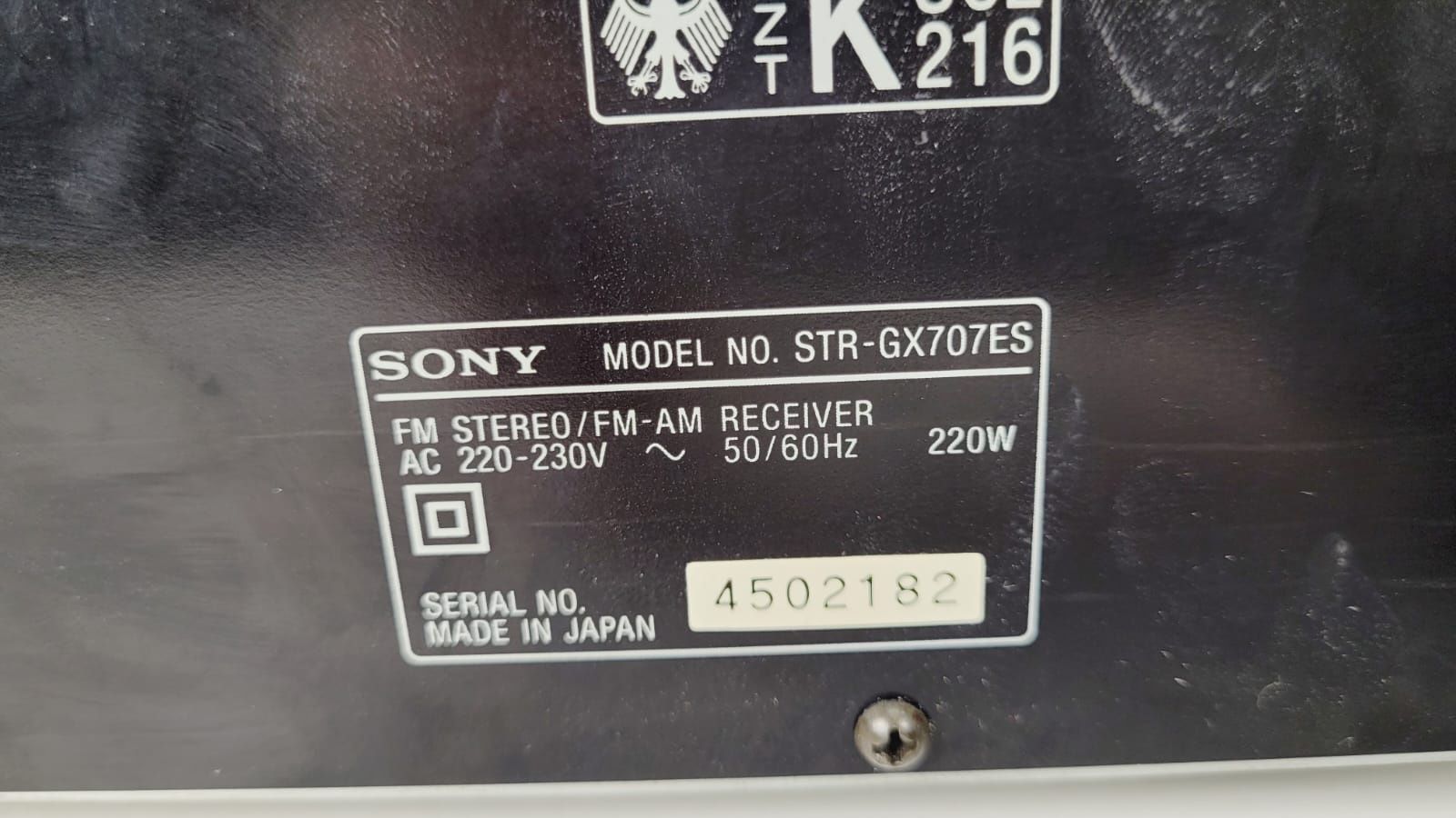 Sony str gx707es 2x125W 4ohm Japan wzmacniacz amplituner mocny
