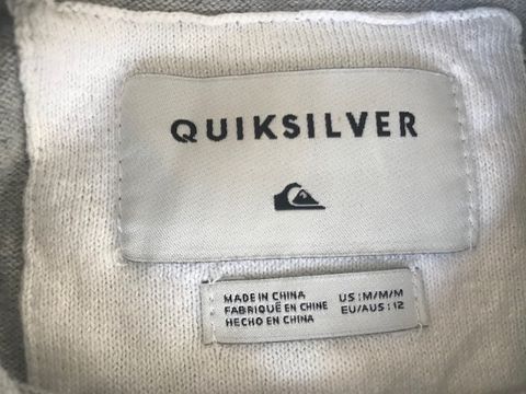 Camisola malha QUICKSILVER manga comprida decote redondo