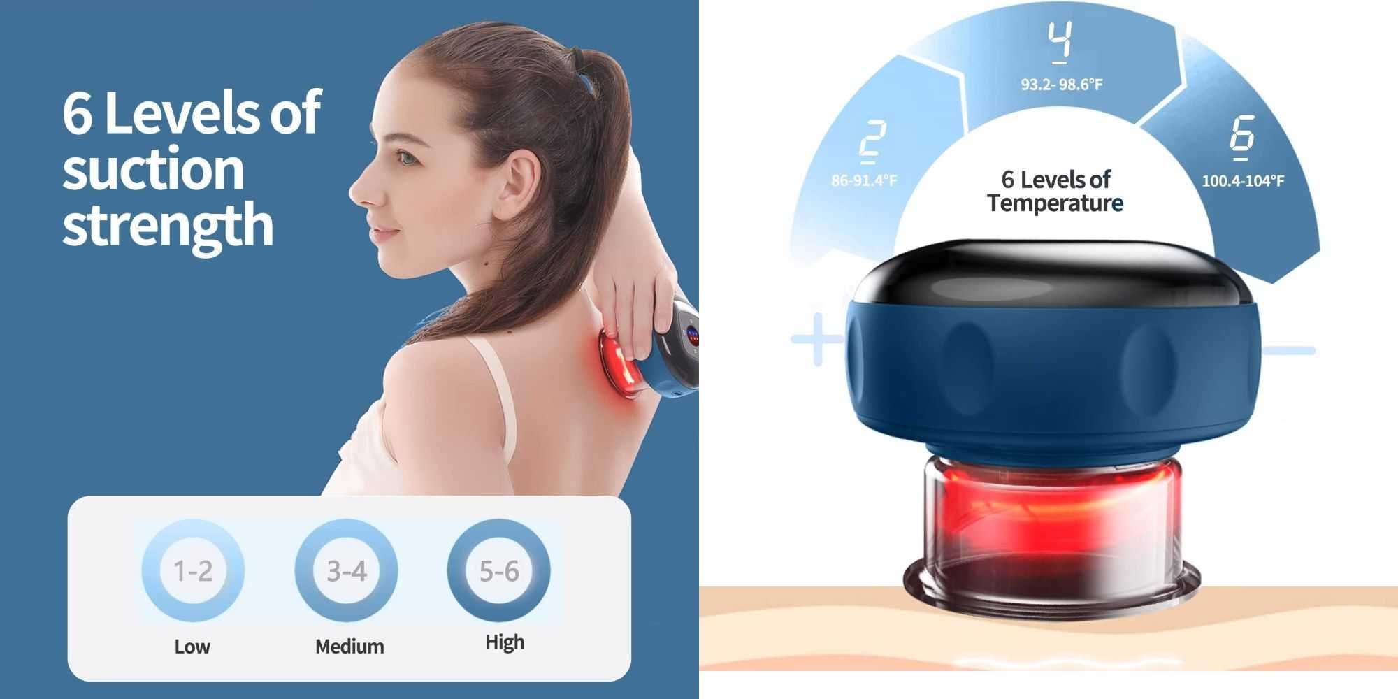 Inteligentny zestaw do dynamicznej terapi bańkami do cellulitu Gua Sha