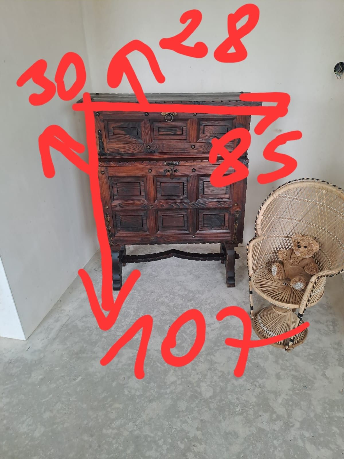 Komoda barek kredens drewniany