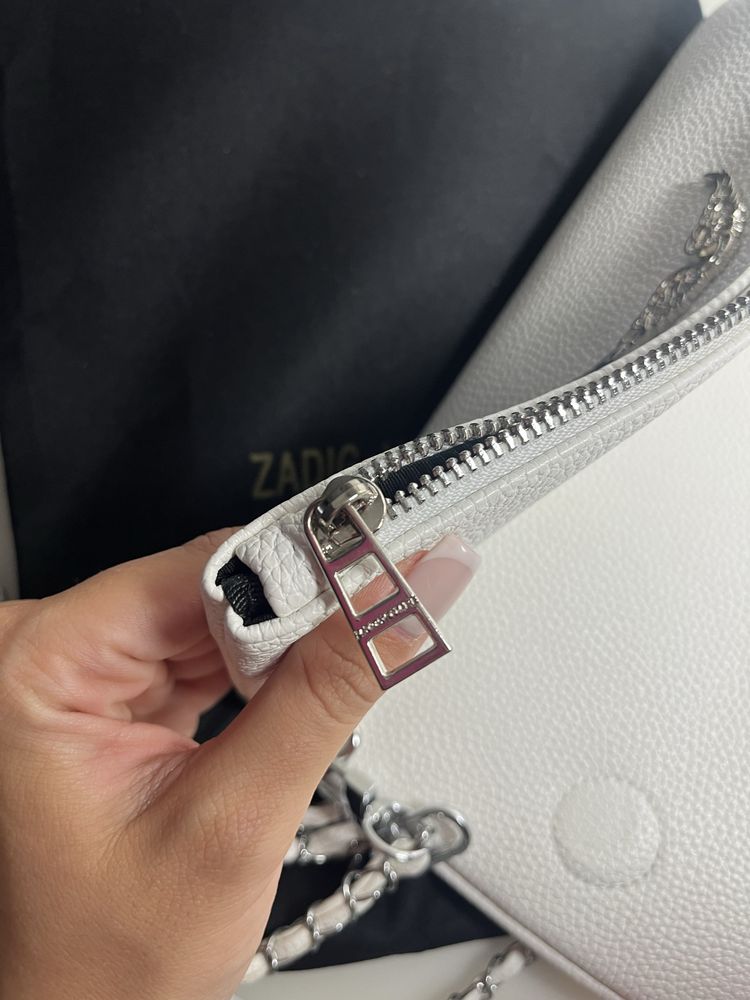 Zadig&Voltaire White Rock Swing Your Wings clutch bag