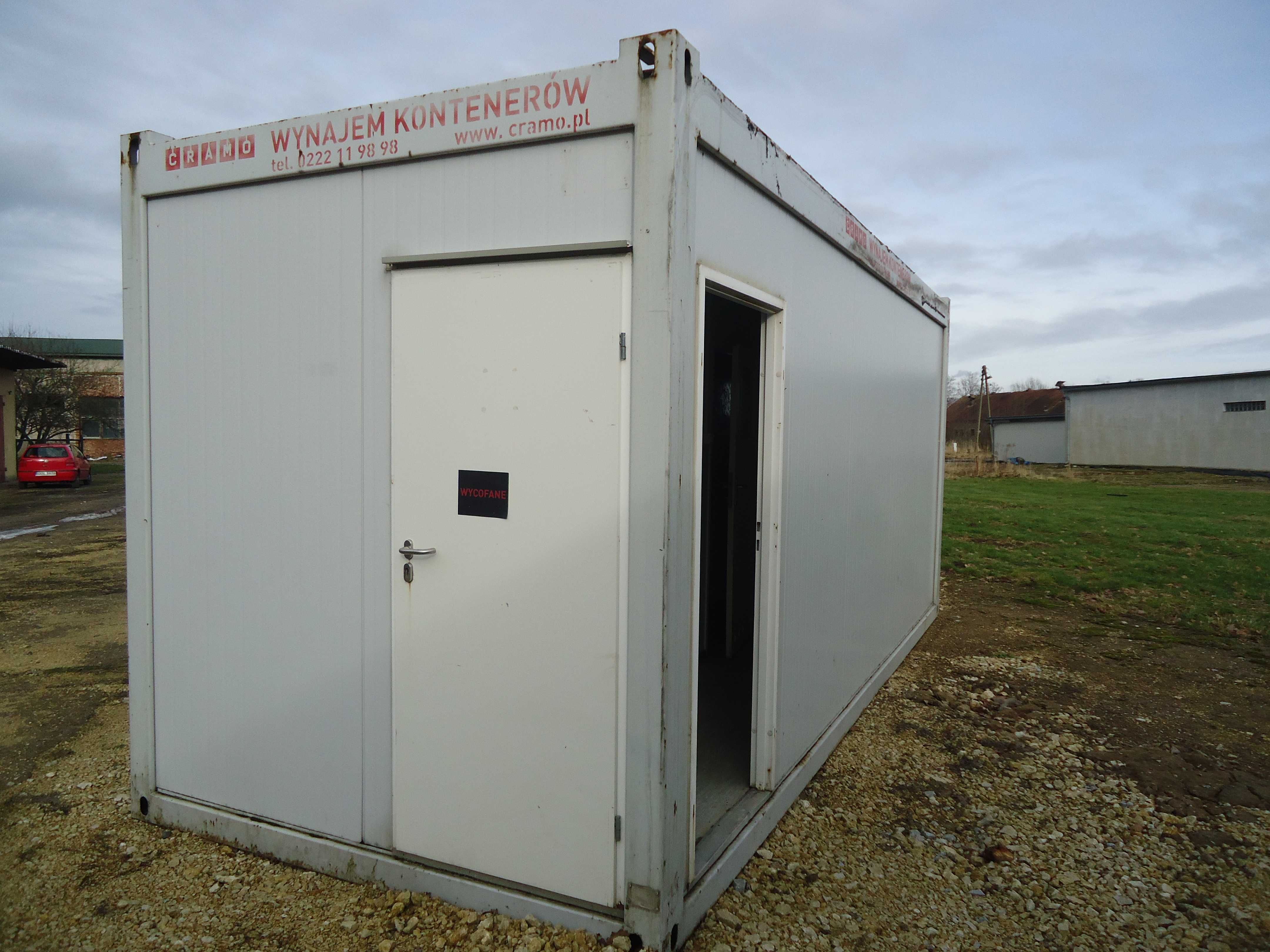 Kontener socjalny wc prysznic zaplecze sanitarny  6,05x2,45x2,8-h