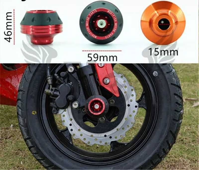 Proteção de roda de moto
