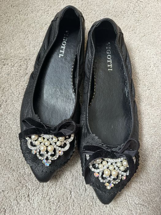 Балетки, розмір 38, 38.5 , балетки шкіряні