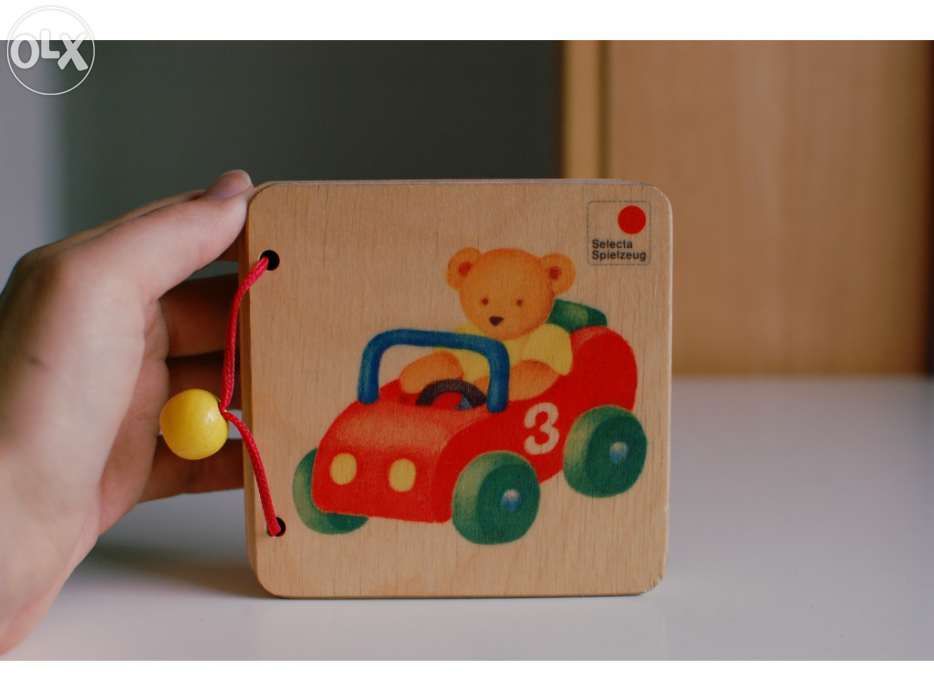Livro em madeira de Veículos da Selecta Spielzeug