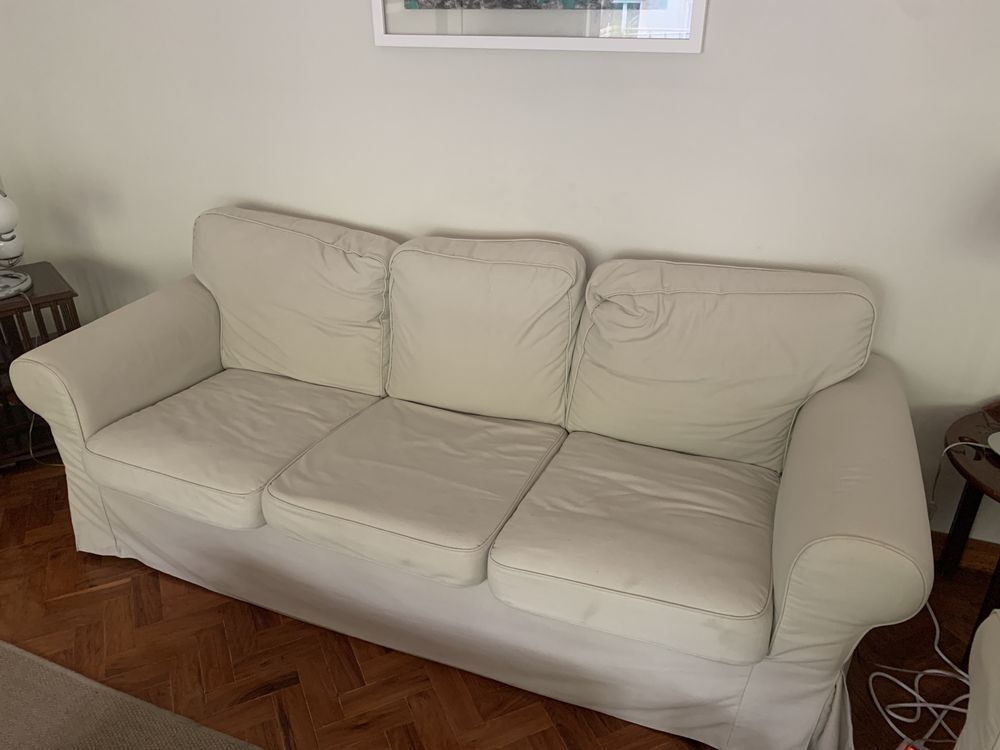 Capa de sofá para 3 lugares bege, IKEA, 504.723.75 (EKTORP)