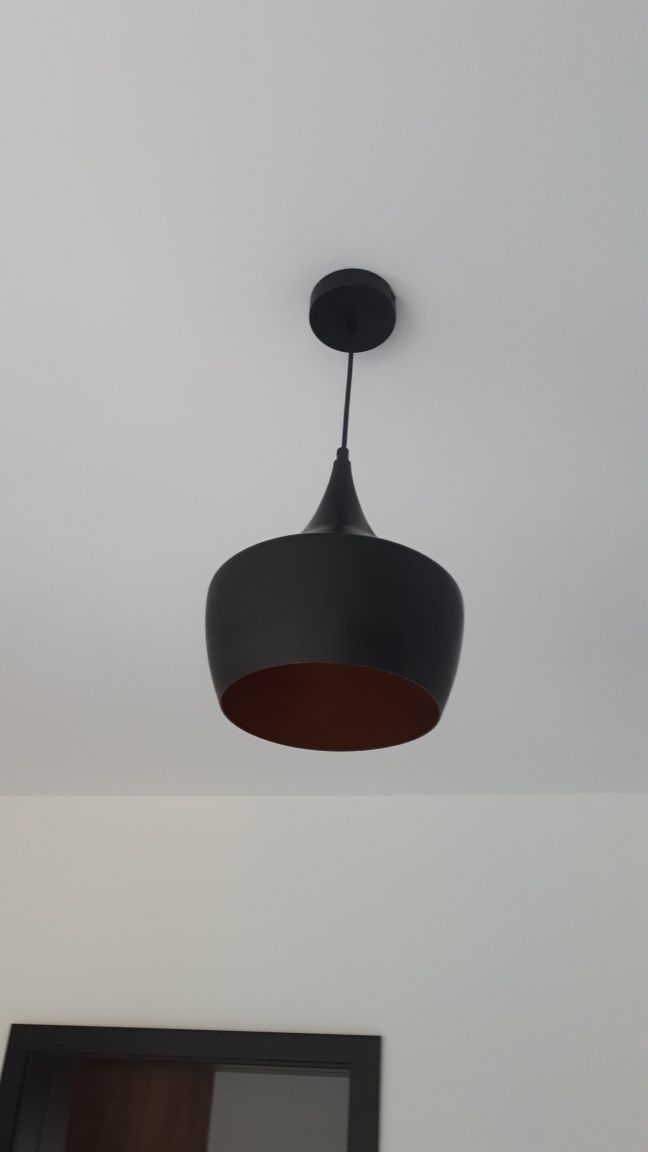 Lampa czarno złota loft