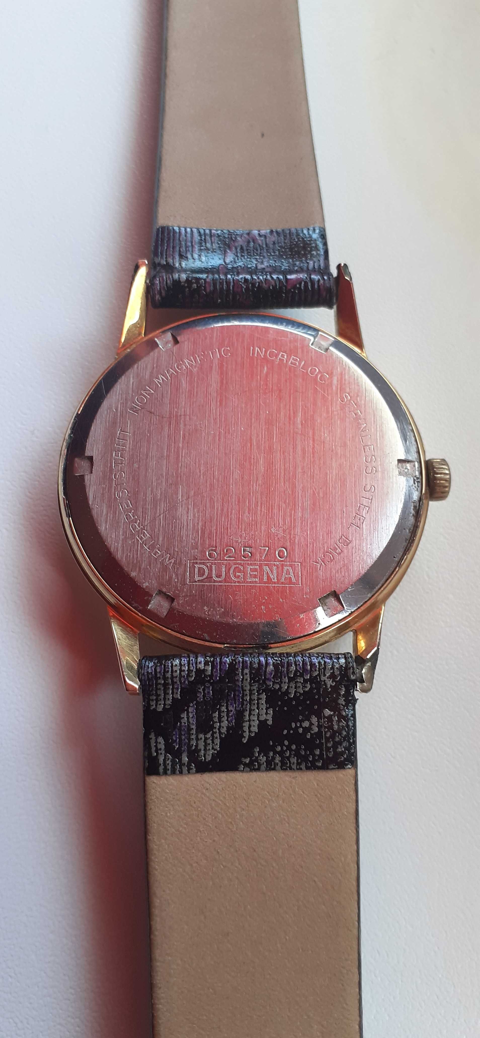 Zegarek DUGENA Super 1000 MICRO-ROTOR złoto-au 20 VINTAGE.