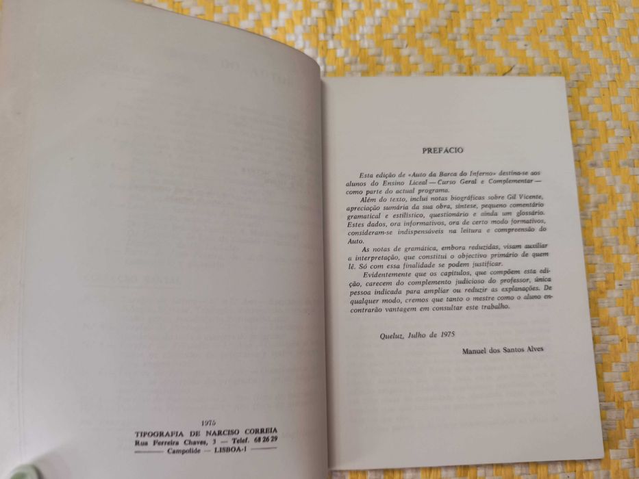 AUTO DA BARCA DO INFERNO – 
Gil Vicente 

De Manuel dos Santos Alves