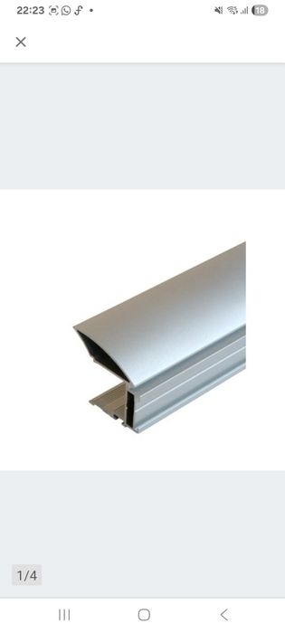 Rączka do szaf drzwi przesuwnych Multiomega Wide 18 aluminium anodowan