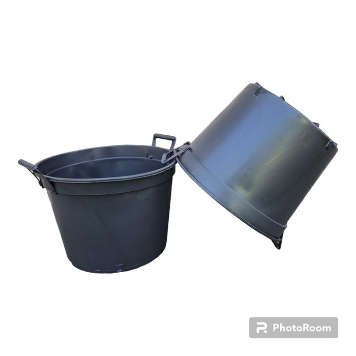 Doniczki produkcyjne 27 L z uchwytami zanitowanymi na stałe 40cm