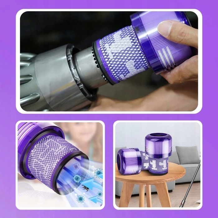 2x Filtr zmywalny do Dyson V11 V15 SV14 Ulepszony