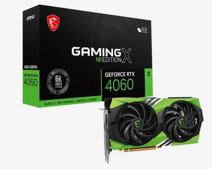 MSI GeForce RTX 4060 Gaming X NV EDITION 8GB GDDR6