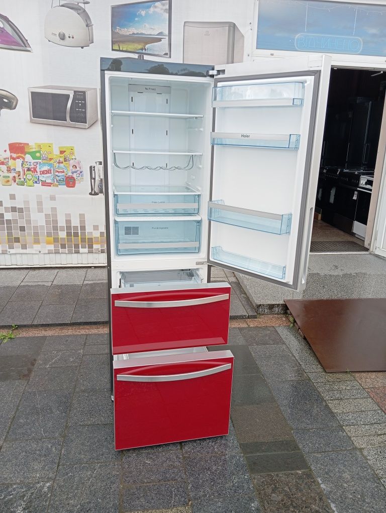 Холодильник Haier No-Frost красный INVERTER A+++ из Германии