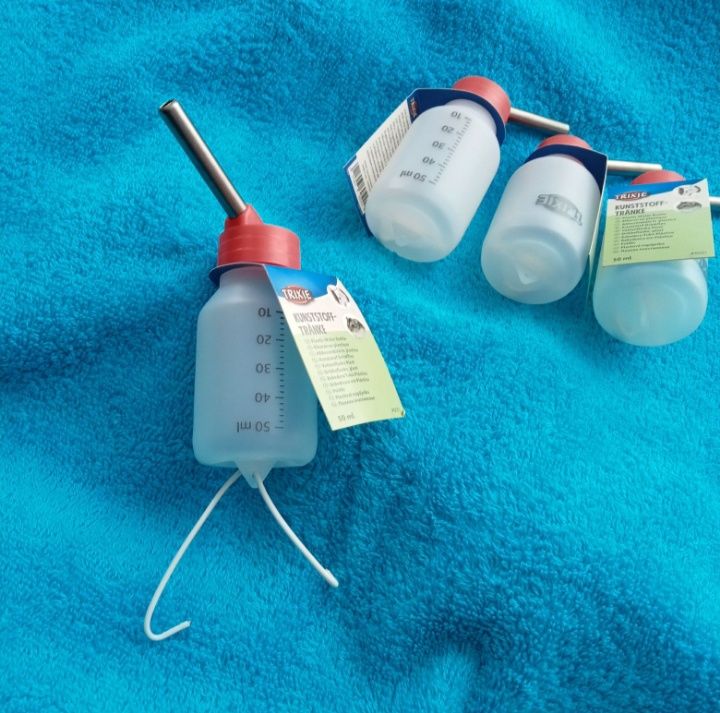 Nowe poidełko kulkowe dla gryzoni 50ml i 100 ml szeroki gwint do mycia