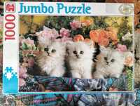 Puzzle Jumbo, 1000, Kittens in a basket