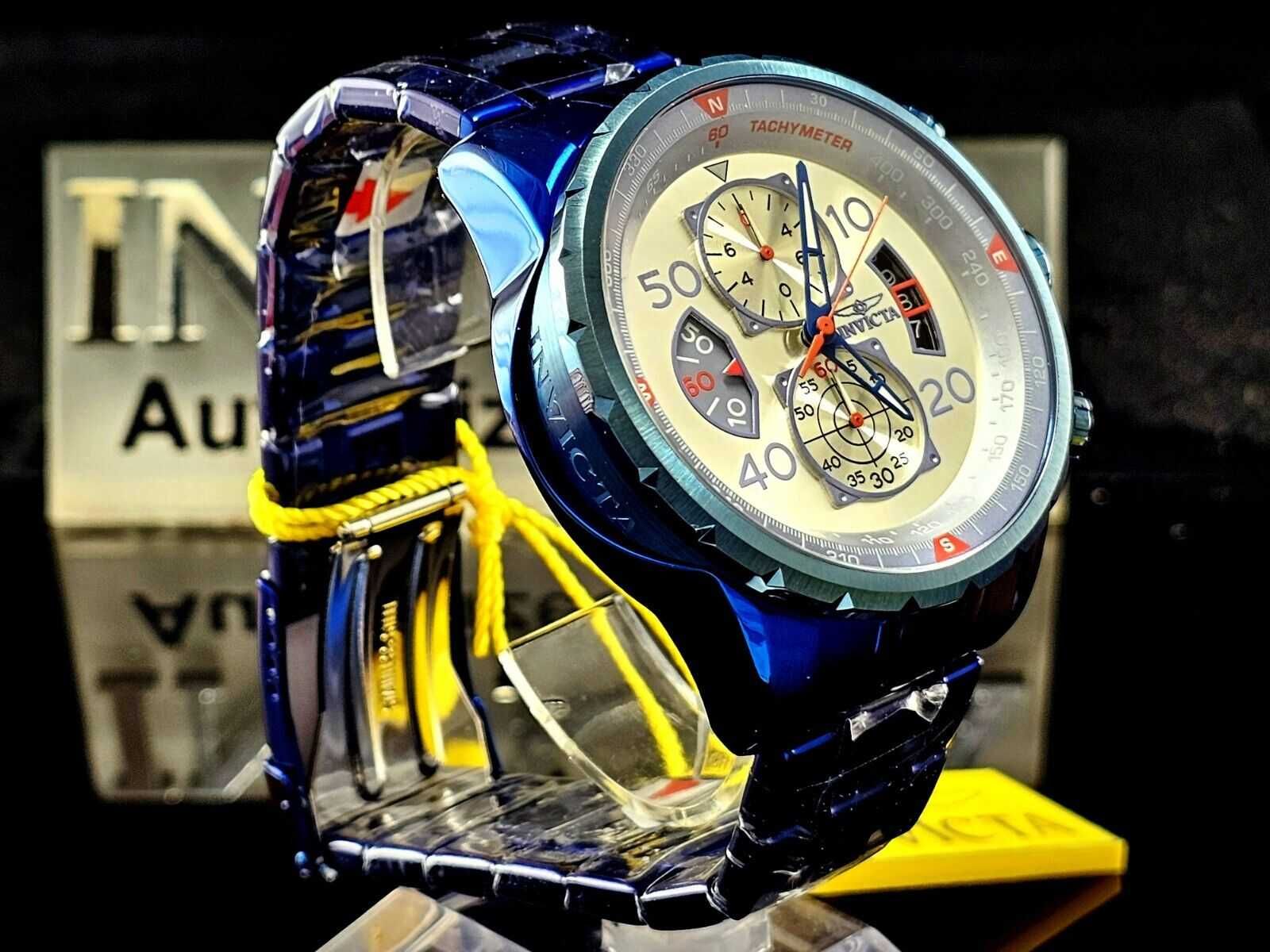 Годинник чоловічий Invicta Aviator Men's Watch - 48mm, Blue