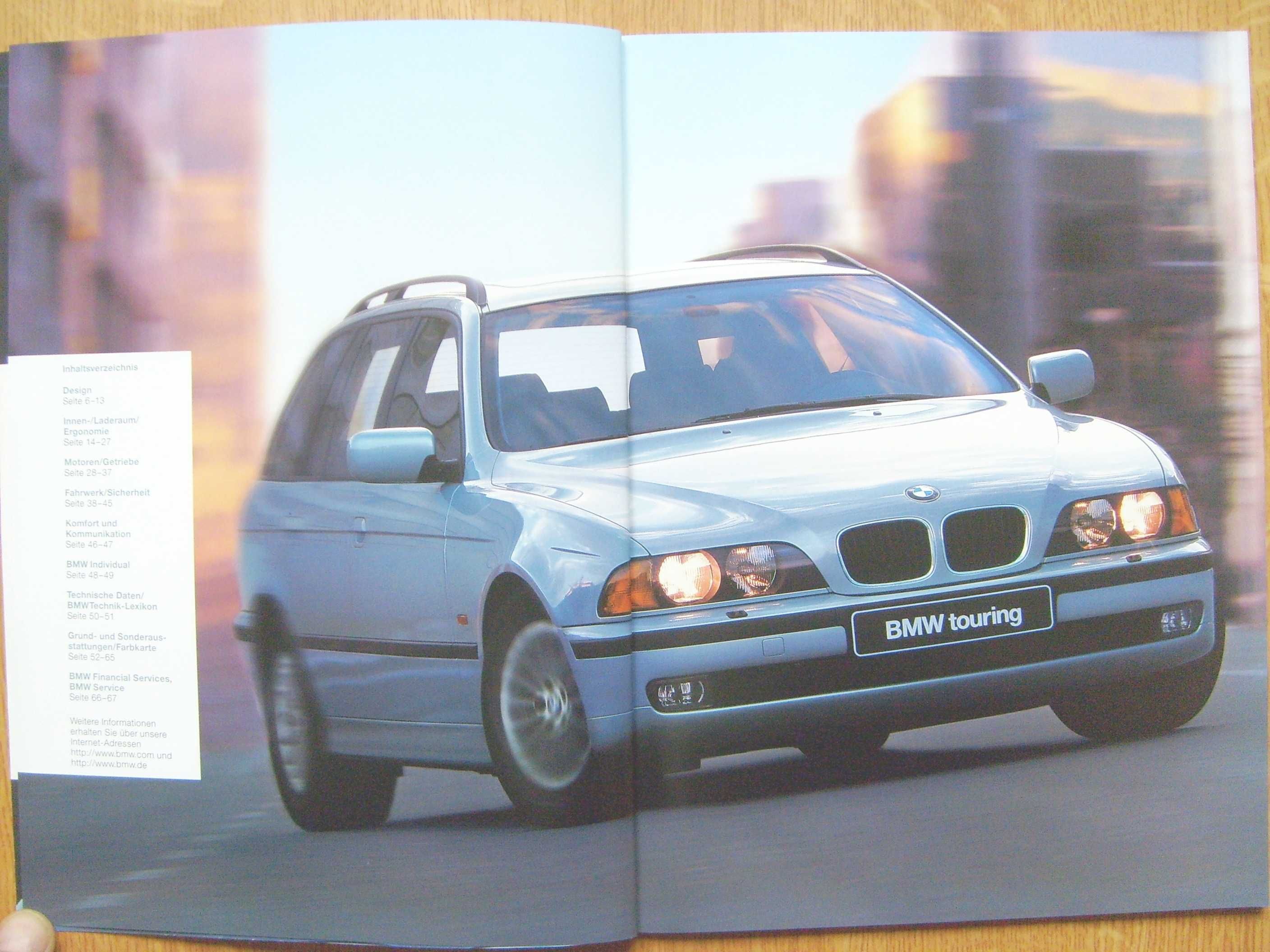 BMW 5 E39 Touring '98 *obszerny prospekt 68 stron, stan IDEALNY