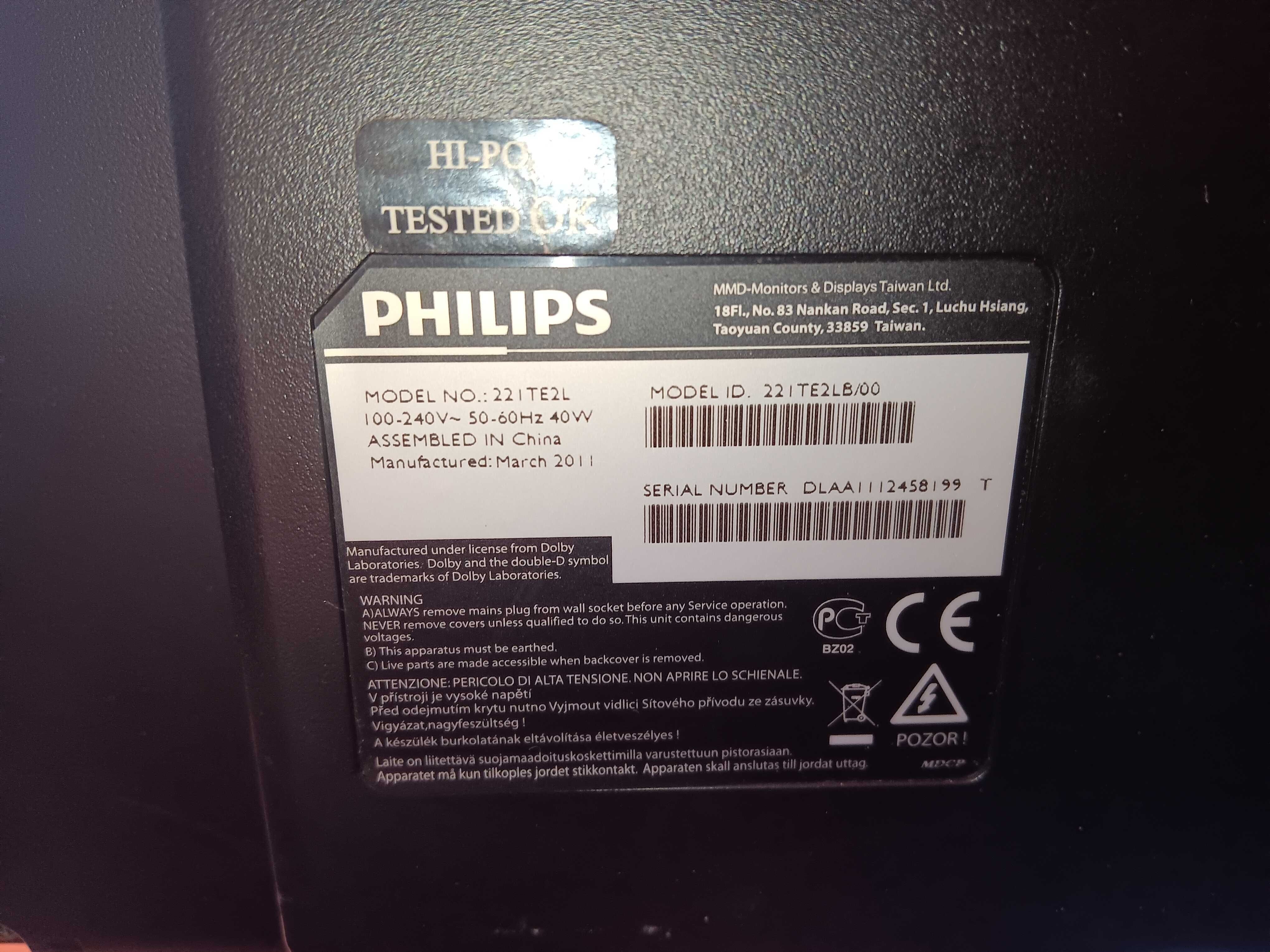 monitor philips 21ite led tv monitor