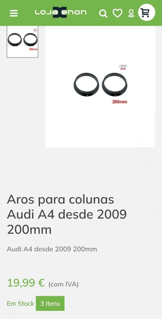 Aros para colunas Audi A4