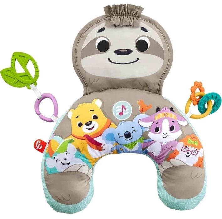 М'яка подушка для гри на животику Веселий лінивець Fisher price
