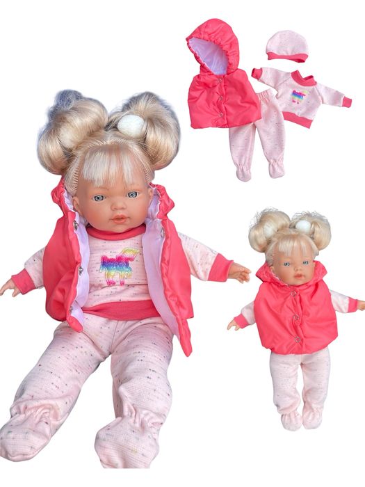 На подарунок! Комплект одягу на ляльку пупса 32 см baby born anabel