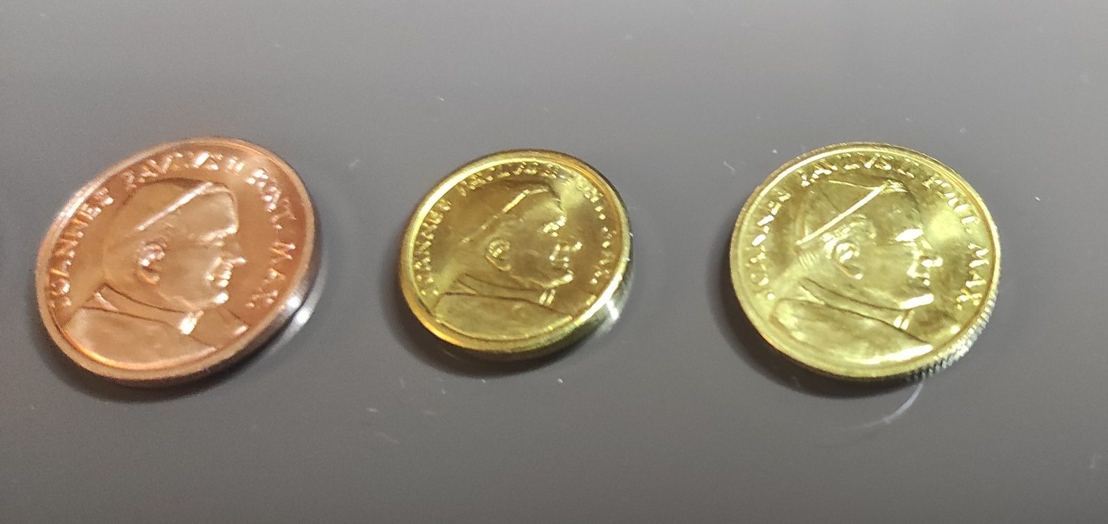 Monety próbne fantazyjne euro cent Jan Paweł II