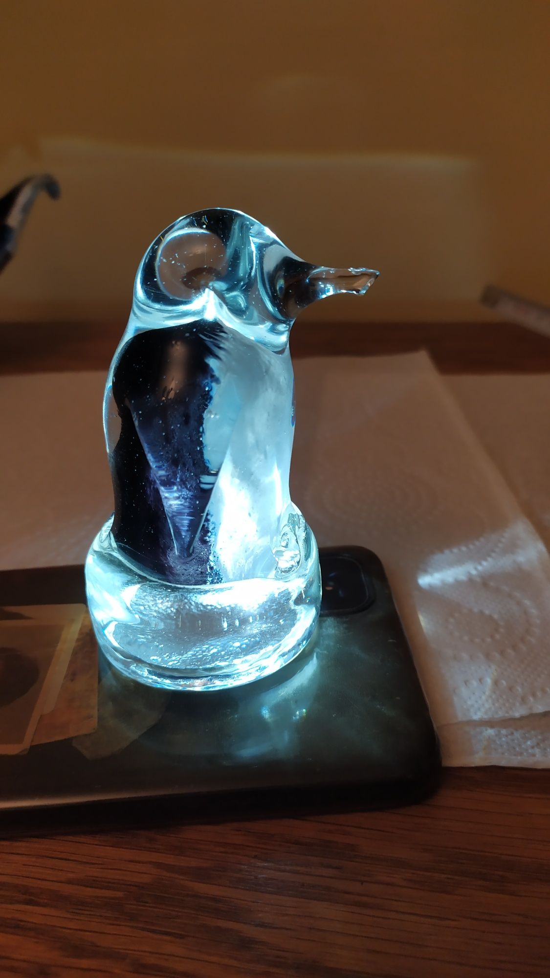 Pingwin szkło murano, kolorowe szkło