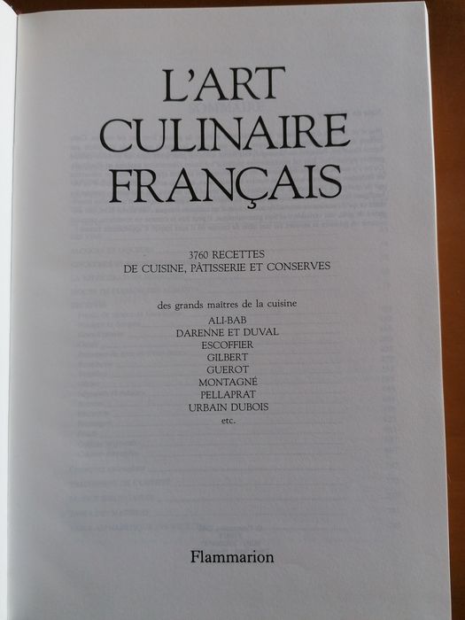 L'Art Culinaire Français