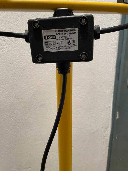Lampa halogenowa 2x500W na statywie