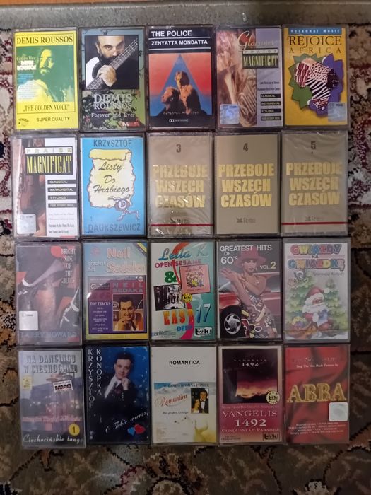 Kasety Magnetofonowe, Zestaw #16, 20 Sztuk, Wyprzedaż Kolekcji OKAZJA!