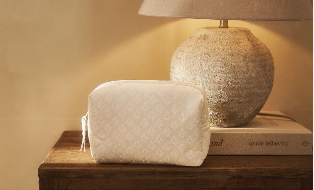 Nécessaire Pequeno Flores Zara Home NOVO