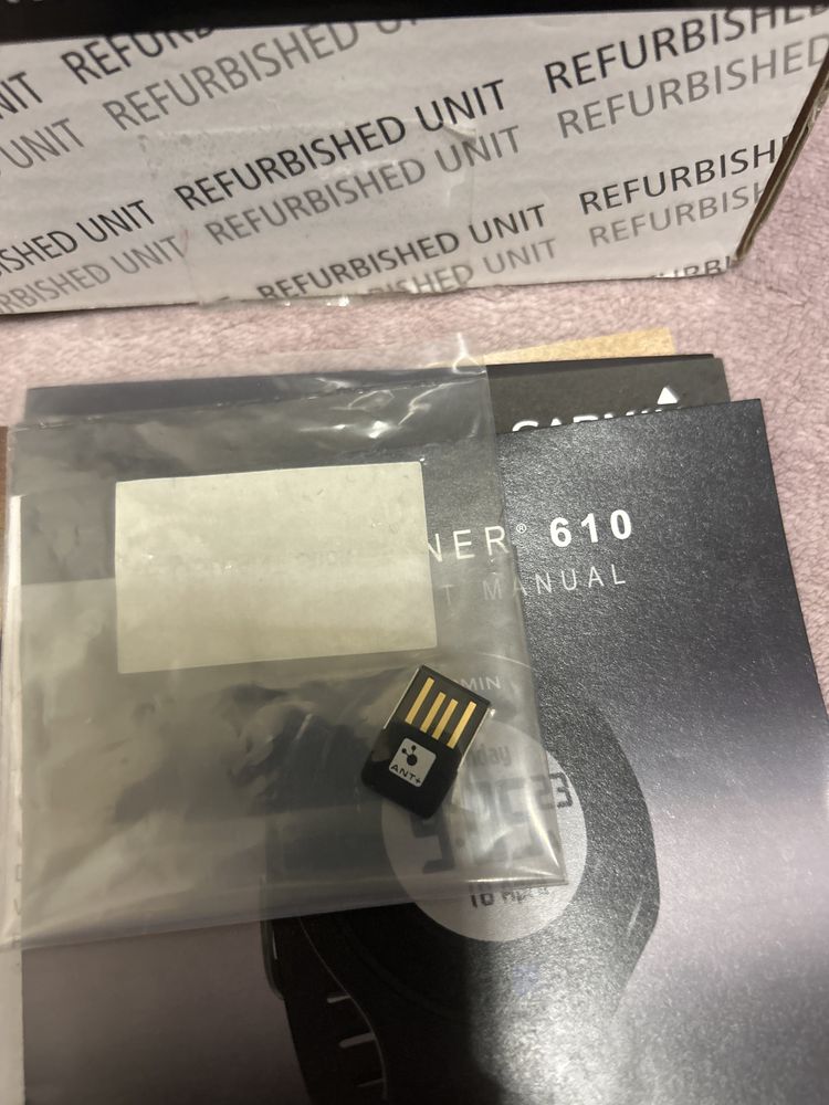 Garmin Forerunner 610 + ładowarka + adapter + USB Ant Stick