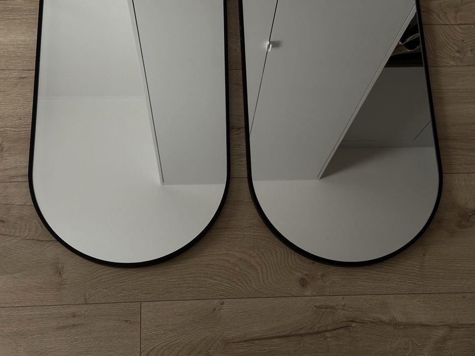 Lustra owalne w ramie