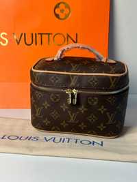 Kosmetyczka torebka kuferek Louis Vuitton monogram Canvas mała torebka