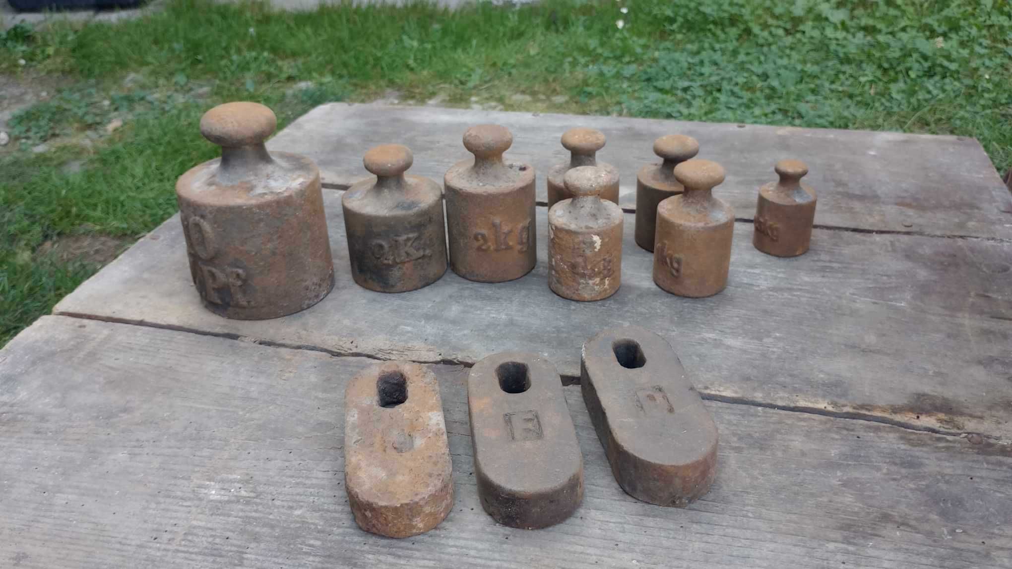 Niemiecka waga dziesiętna z 1909 roku z tabliczką znamionową