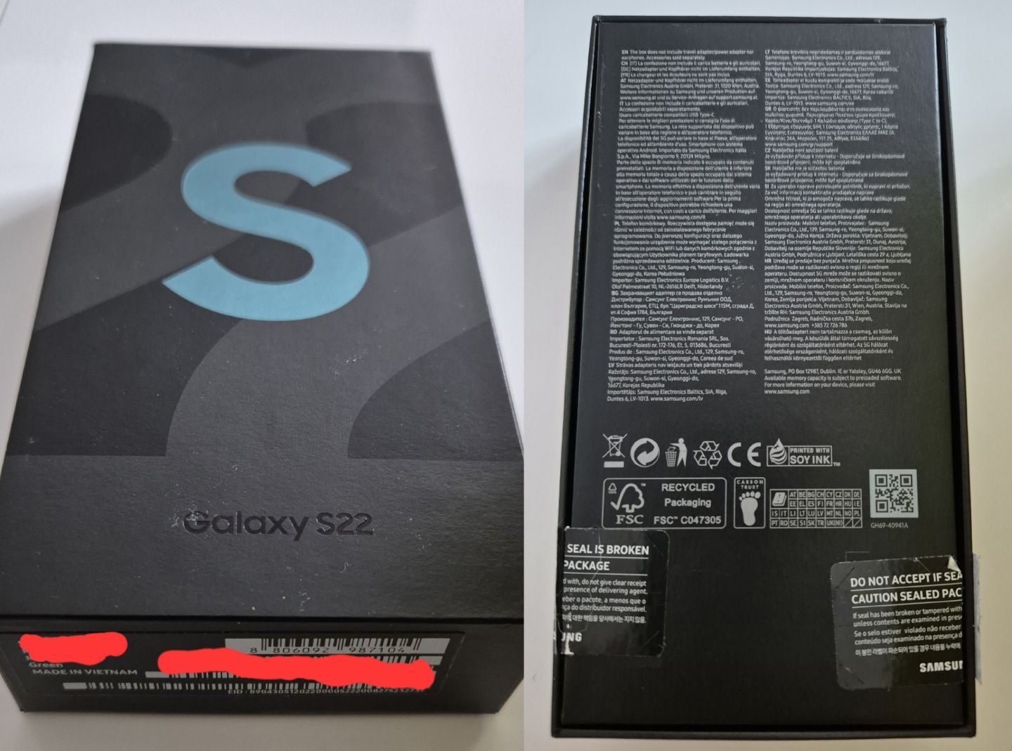 Samsung Galaxy S22 256GB + RAM 8GB zielony gwarancja stan igła