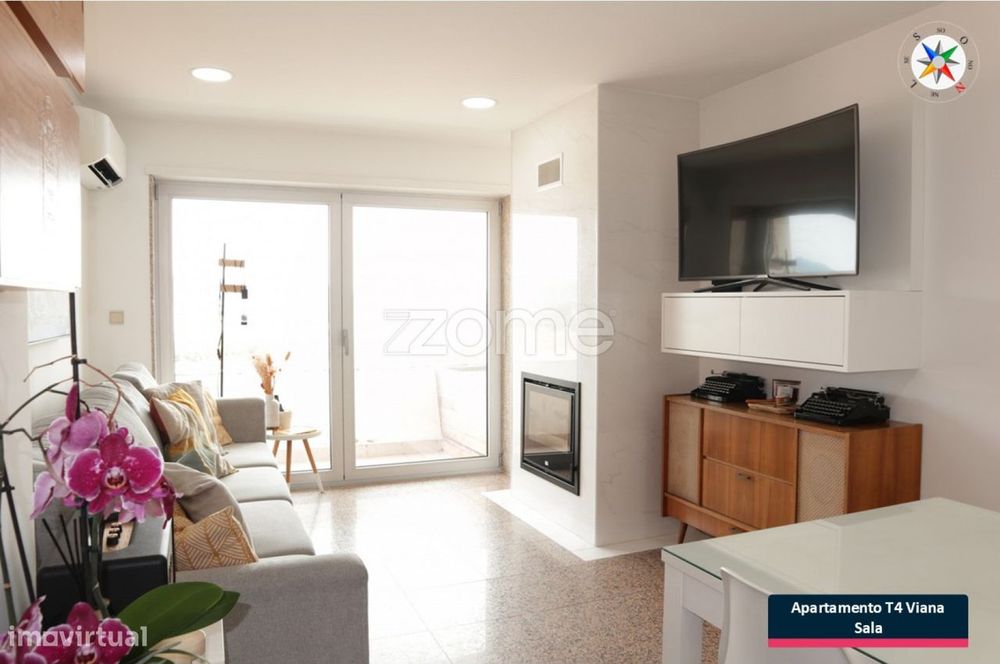 Apartamento T4 Duplex Abelheira, Terraço, Equipado e Mobilado