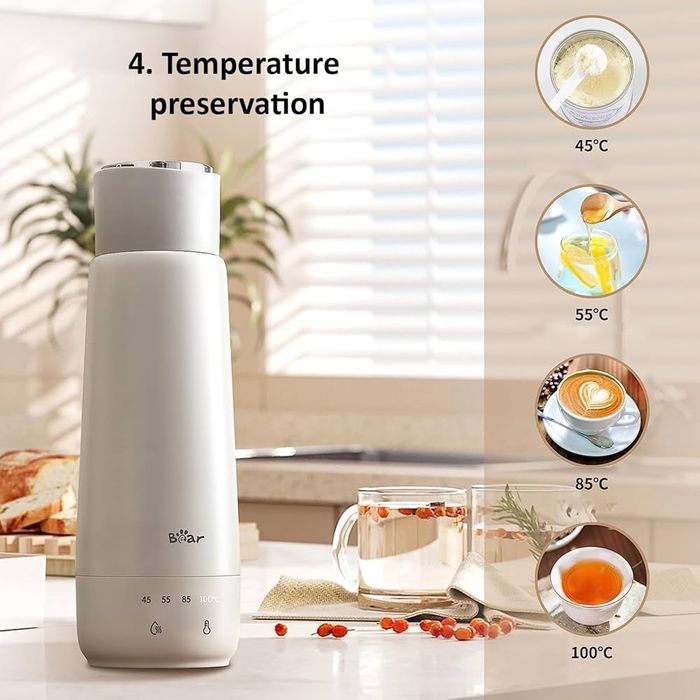 Електрична пляшка Bear 300 мл, чотири температури, 300 Вт