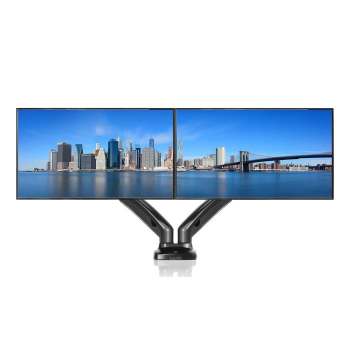 Uchwyt biurkowy gazowy 2 monitory LED LCD 13-27 cala PIVOT UM-116