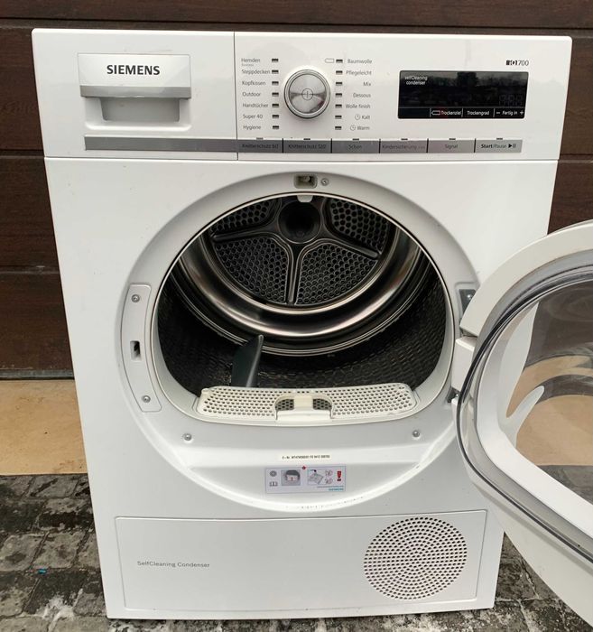 Сушка ідеальний стан Siemens IQ700 тепловий насос 9кг компресор 1000Вт