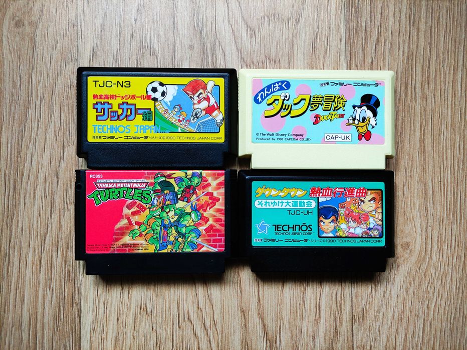 Оригінальні картриджі Duck Tales, TMNT для famicom, денді.
